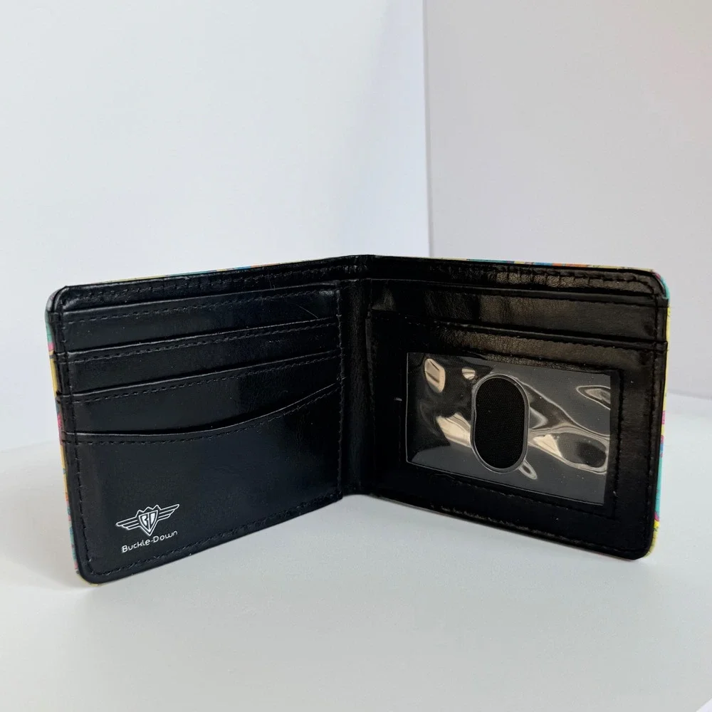 Buckle-Down Rick and‎ Morty Psychedelic Print Bifold Vegan Leather Wallet